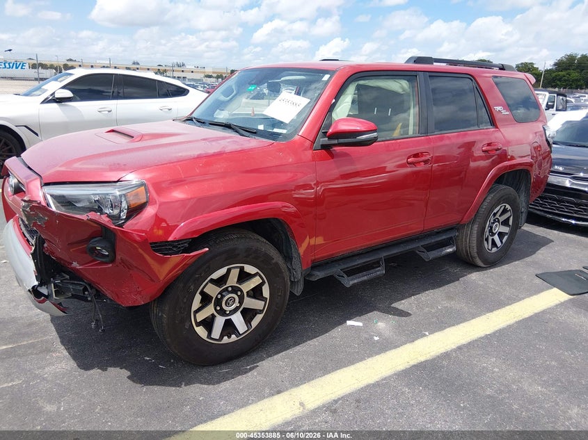 2022 Toyota 4runner VIN JTERU5JR1N6060634 IAAI salvage auction — RIGHT SIDE, Salvage Title, sold $25 on 2026-07-23 (photo 2)