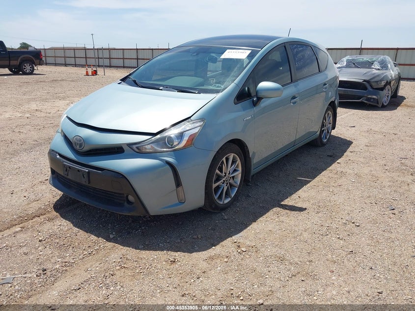 2017 Toyota Prius v VIN JTDZN3EU1HJ063376 IAAI salvage auction — RIGHT SIDE, Salvage (Texas), sold $2,675 on 2026-07-06 (photo 2)