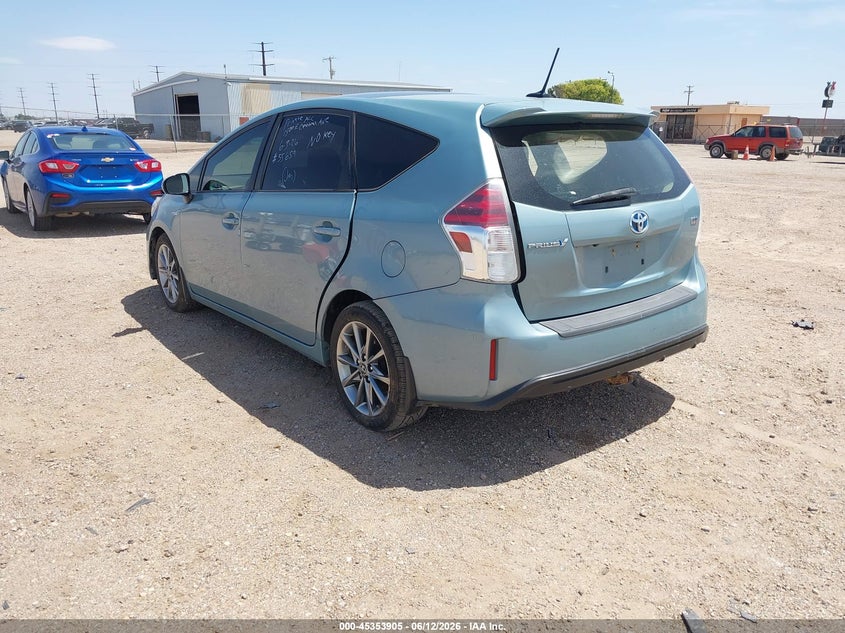2017 Toyota Prius v VIN JTDZN3EU1HJ063376 IAAI salvage auction — RIGHT SIDE, Salvage (Texas), sold $2,675 on 2026-07-06 (photo 3)