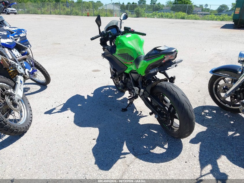 2023 Kawasaki Ninja VIN ML5EXEP12PDAA0297 IAAI salvage auction — FRONT END, Junk Bill Of Sale Mv2459 (Wisconsin), sold $25 on 2026-07-21 (photo 3)