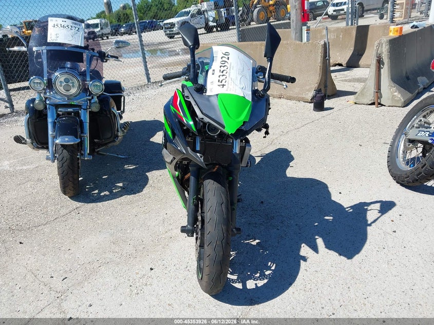 2023 Kawasaki Ninja VIN ML5EXEP12PDAA0297 IAAI salvage auction — FRONT END, Junk Bill Of Sale Mv2459 (Wisconsin), sold $25 on 2026-07-21 (photo 5)