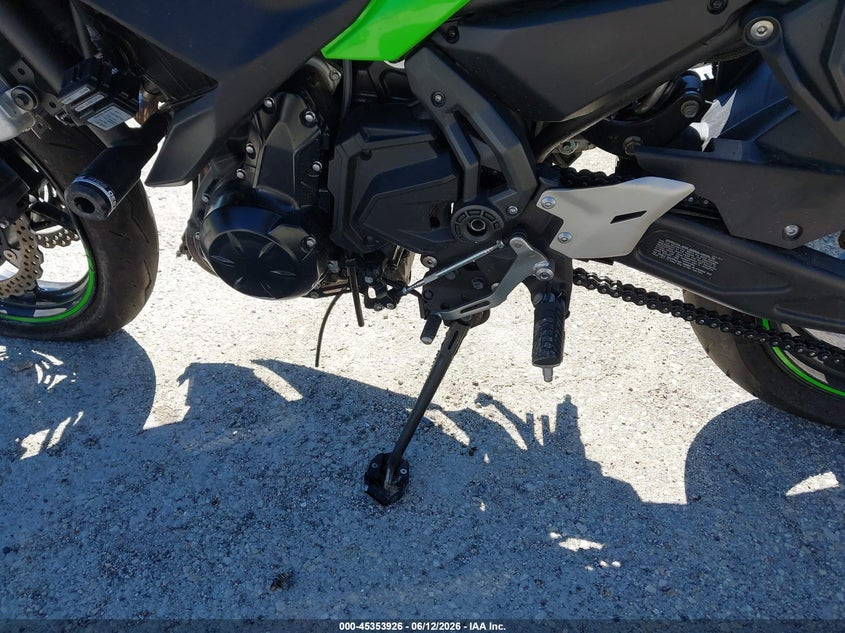2023 Kawasaki Ninja VIN ML5EXEP12PDAA0297 IAAI salvage auction — FRONT END, Junk Bill Of Sale Mv2459 (Wisconsin), sold $25 on 2026-07-21 (photo 9)
