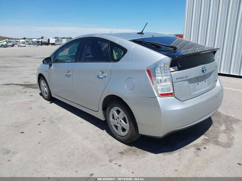 2011 Toyota Prius VIN JTDKN3DU1B1460399 IAAI salvage auction — REAR END, Certificate Of Title (Nebraska), sold $1,250 on 2026-07-29 (photo 3)