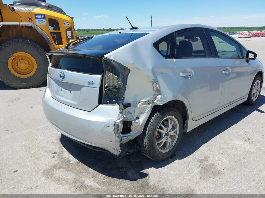 2011 Toyota Prius VIN JTDKN3DU1B1460399 IAAI salvage auction — REAR END, Certificate Of Title (Nebraska), sold $1,250 on 2026-07-29 (photo 6)