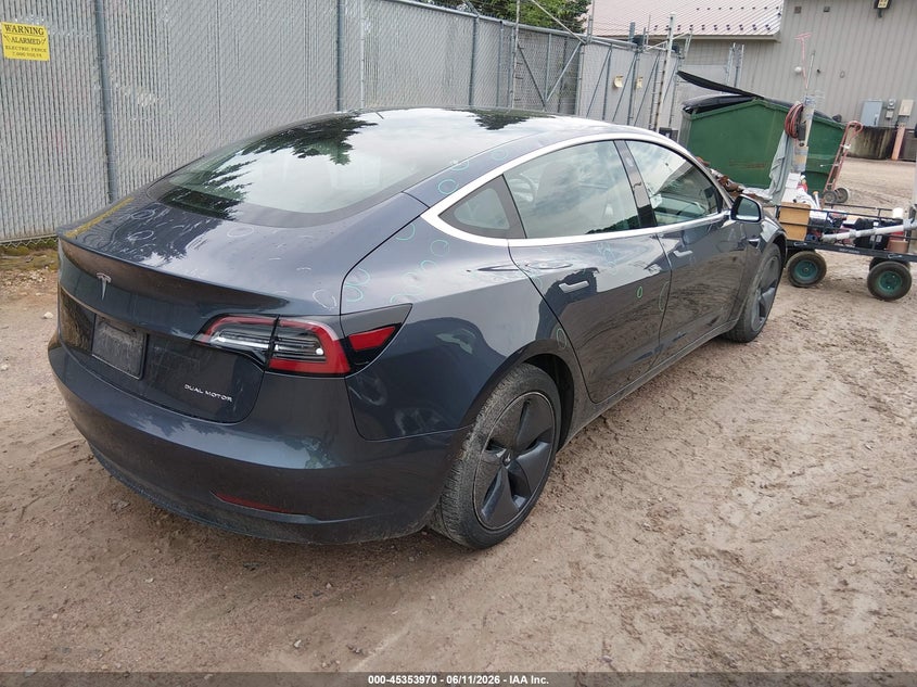 2019 Tesla Model 3 VIN 5YJ3E1EB8KF477357 IAAI salvage auction — HAIL, Clear (Wisconsin), sold $5,100 on 2026-07-16 (photo 4)