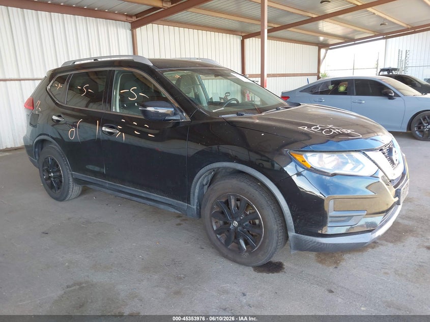 2017 Nissan Rogue VIN KNMAT2MT9HP512371 IAAI salvage auction — LEFT SIDE, Salvage Title, sold $25 on 2026-07-23 (photo 1)