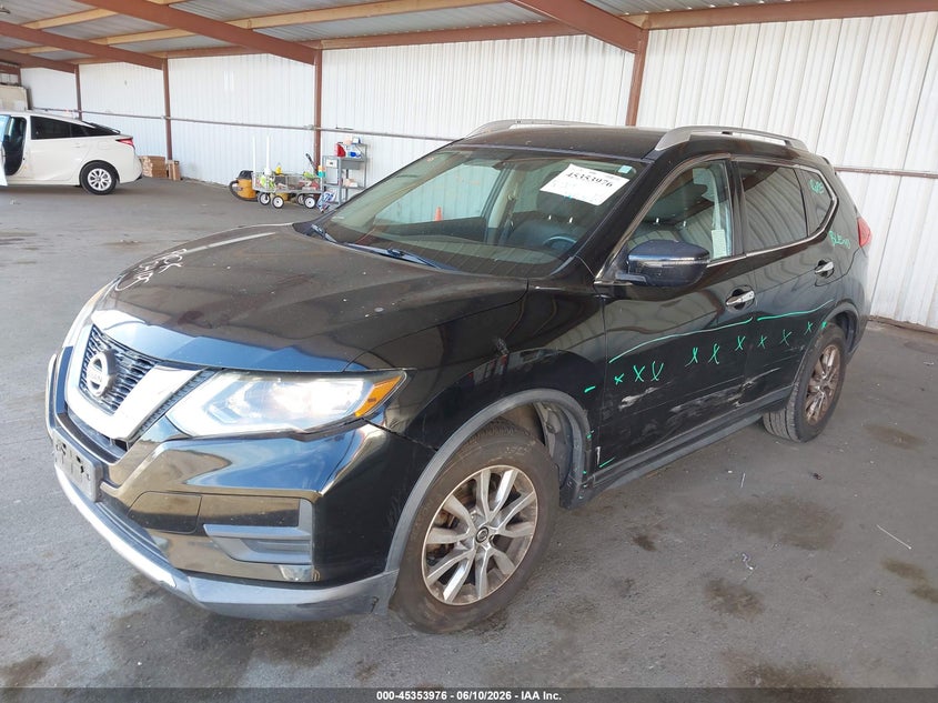 2017 Nissan Rogue VIN KNMAT2MT9HP512371 IAAI salvage auction — LEFT SIDE, Salvage Title, sold $25 on 2026-07-23 (photo 2)