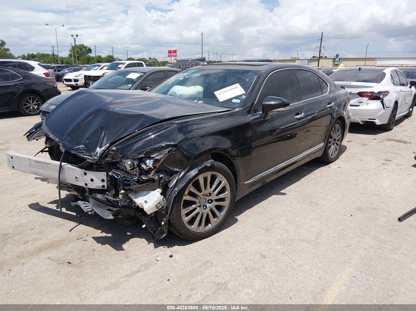 2013 Lexus Ls VIN JTHBL5EF2D5118729 IAAI salvage auction — FRONT END, Salvage (Texas), sold $1,800 on 2026-07-15 (photo 2)