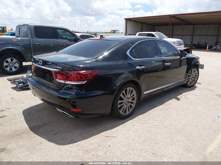 2013 Lexus Ls VIN JTHBL5EF2D5118729 IAAI salvage auction — FRONT END, Salvage (Texas), sold $1,800 on 2026-07-15 (photo 4)