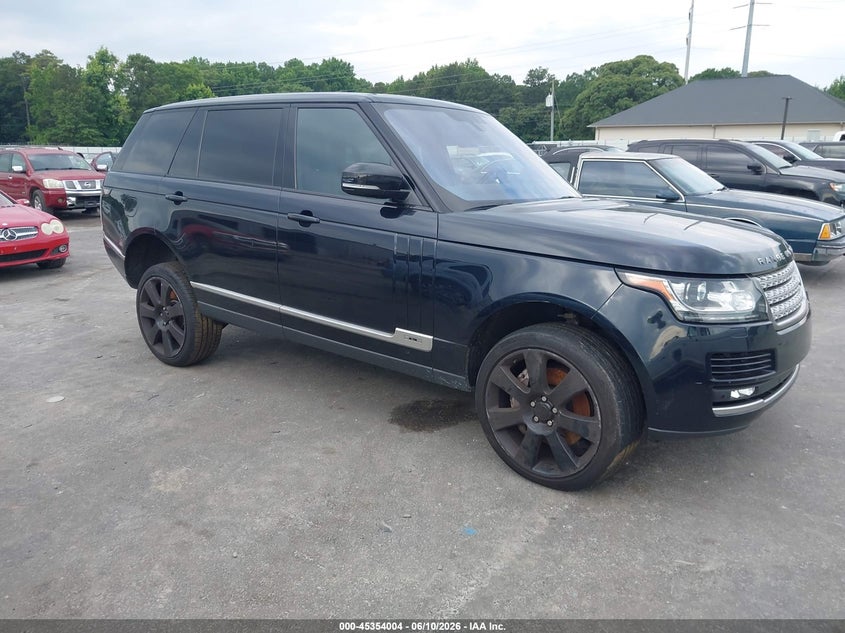 2016 Land rover RANGE ROVER VIN SALGS3EF4GA270465 IAAI salvage auction — NORMAL WEAR, Clear (Georgia), sold $2,650 on 2026-07-08 (photo 1)