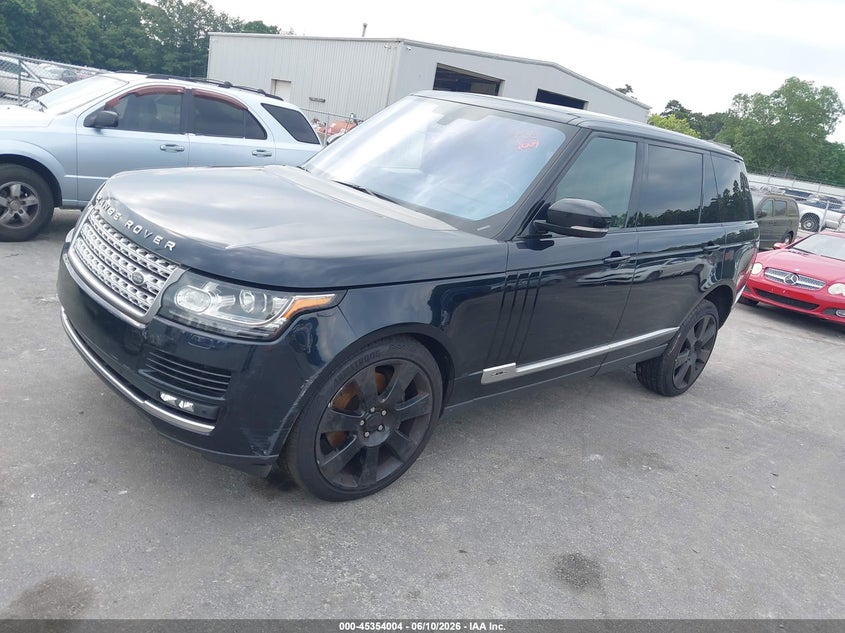 2016 Land rover RANGE ROVER VIN SALGS3EF4GA270465 IAAI salvage auction — NORMAL WEAR, Clear (Georgia), sold $2,650 on 2026-07-08 (photo 2)