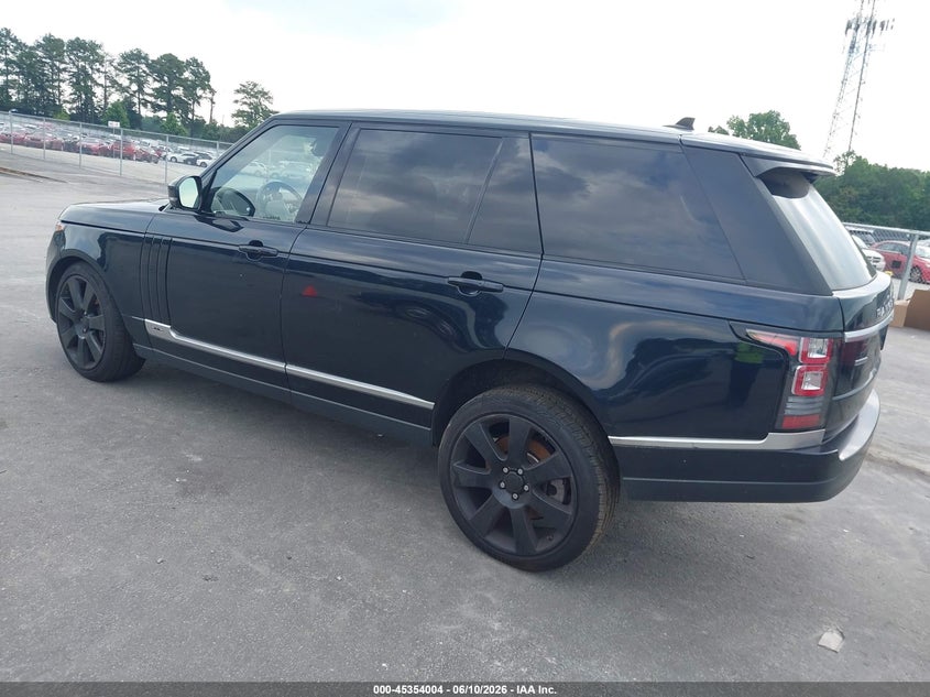 2016 Land rover RANGE ROVER VIN SALGS3EF4GA270465 IAAI salvage auction — NORMAL WEAR, Clear (Georgia), sold $2,650 on 2026-07-08 (photo 3)