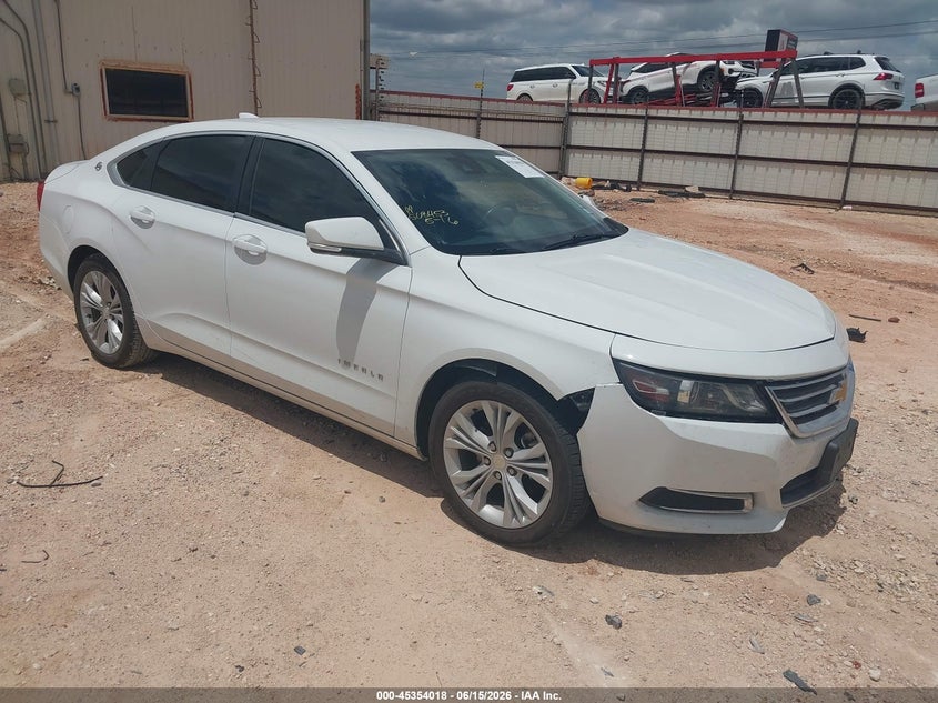 2015 Chevrolet Impala VIN 2G1115SL1F9218610 IAAI salvage auction — HAIL, Original (Texas), sold $1,550 on 2026-08-03 (photo 1)