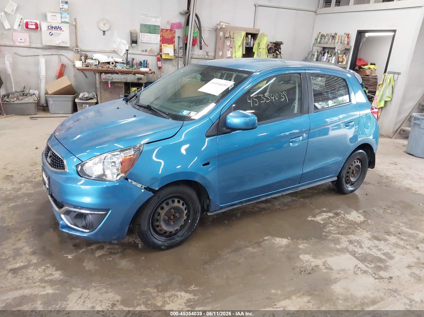2018 Mitsubishi Mirage VIN ML32A3HJ9JH004185 IAAI salvage auction — RIGHT FRONT, Salvage Title, sold $725 on 2026-07-12 (photo 2)