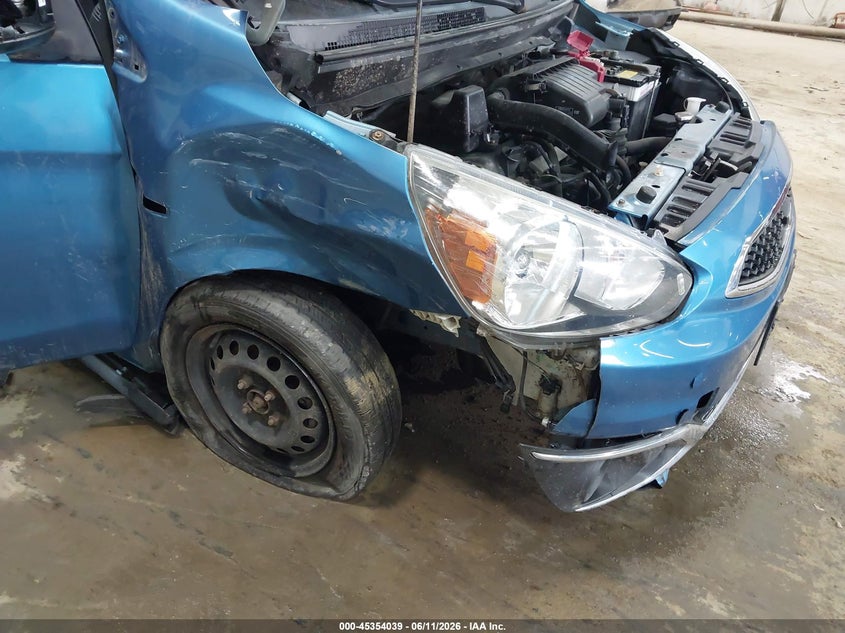 2018 Mitsubishi Mirage VIN ML32A3HJ9JH004185 IAAI salvage auction — RIGHT FRONT, Salvage Title, sold $725 on 2026-07-12 (photo 6)