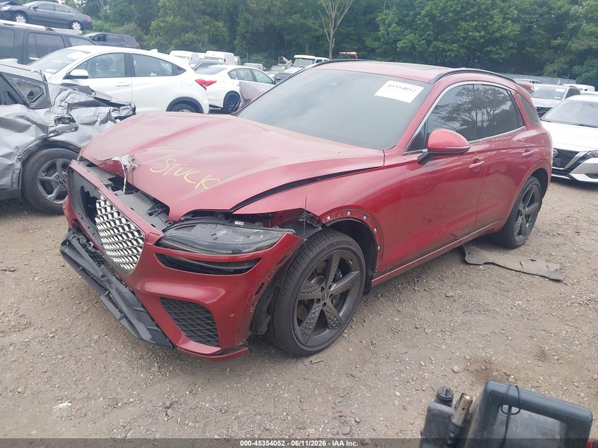 2023 Genesis Gv70 VIN KMUMADTB3PU091820 IAAI salvage auction — FRONT END, Salvage Title, sold $450 on 2026-07-28 (photo 2)