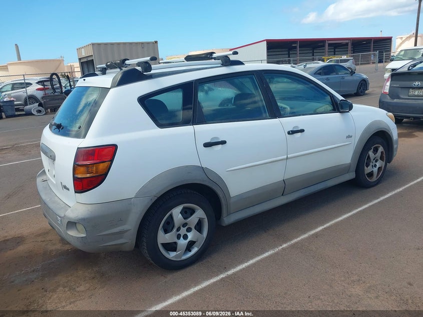 2006 Pontiac Vibe VIN 5Y2SL65876Z404032 IAAI salvage auction — NORMAL WEAR, Clear (Hawaii), sold $200 on 2026-07-28 (photo 4)