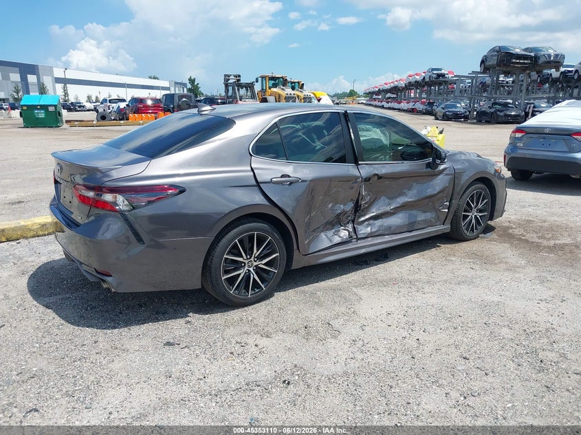 2023 Toyota Camry VIN 4T1G11AK6PU098712 IAAI salvage auction — RIGHT SIDE, Rebuildable (Florida), sold $9,000 on 2026-07-28 (photo 4)