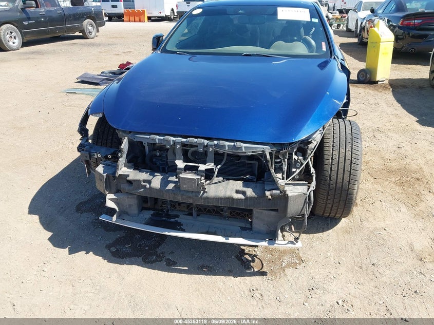 2019 Infiniti Q60 VIN JN1EV7EK8KM230894 IAAI salvage auction — FRONT & REAR, Salvage Title, sold $6,450 on 2026-07-29 (photo 6)