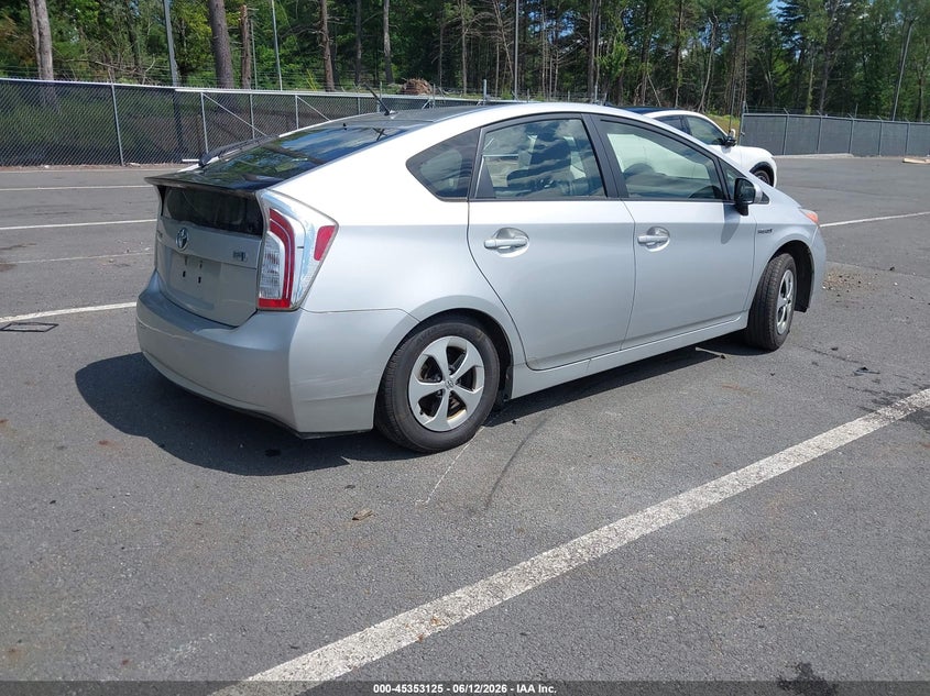 2014 Toyota Prius VIN JTDKN3DU0E1747379 IAAI salvage auction — LEFT REAR, Mv-907A (New York), sold $1,250 on 2026-07-09 (photo 4)