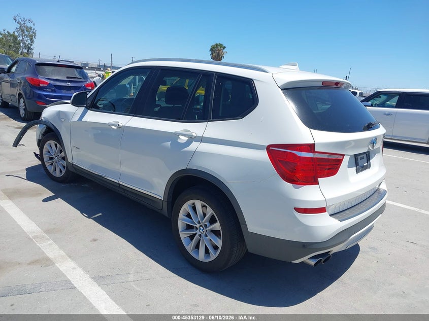 2015 BMW X3 VIN 5UXWX9C57F0D54769 IAAI salvage auction — FRONT END, Salvage Title, sold $700 on 2026-07-29 (photo 3)