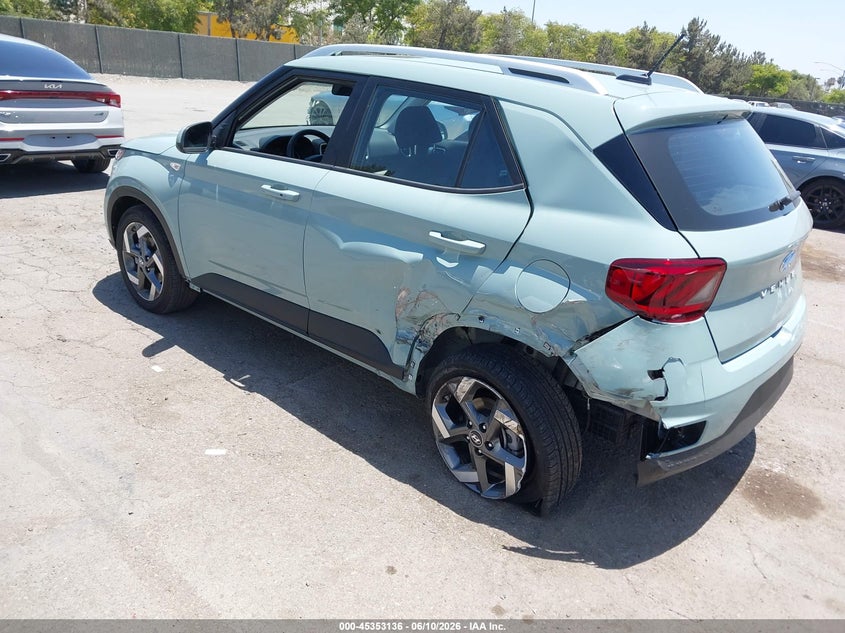 2026 Hyundai Venue VIN KMHRC8A31TU432742 IAAI salvage auction — REAR END, Salvage Title, sold $5,000 on 2026-07-28 (photo 3)