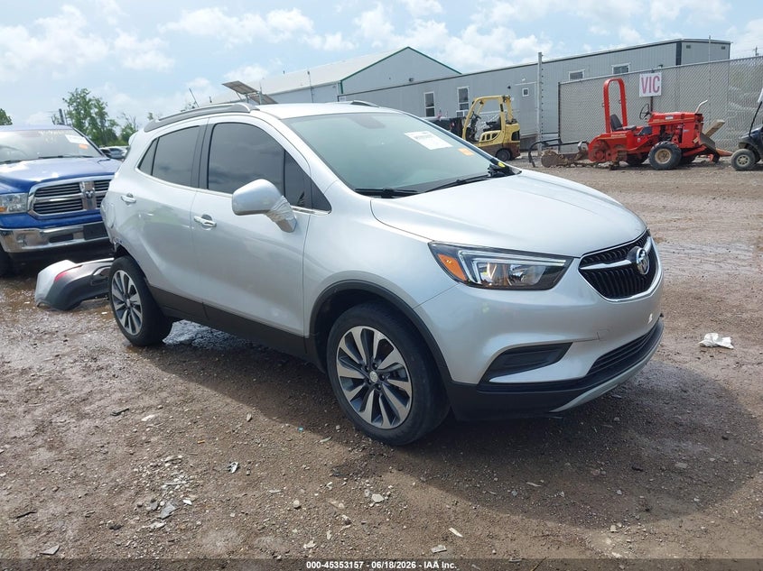 2022 Buick Encore VIN KL4CJESM4NB555160 IAAI salvage auction — REAR END, Salvage Title, sold $3,100 on 2026-07-18 (photo 1)