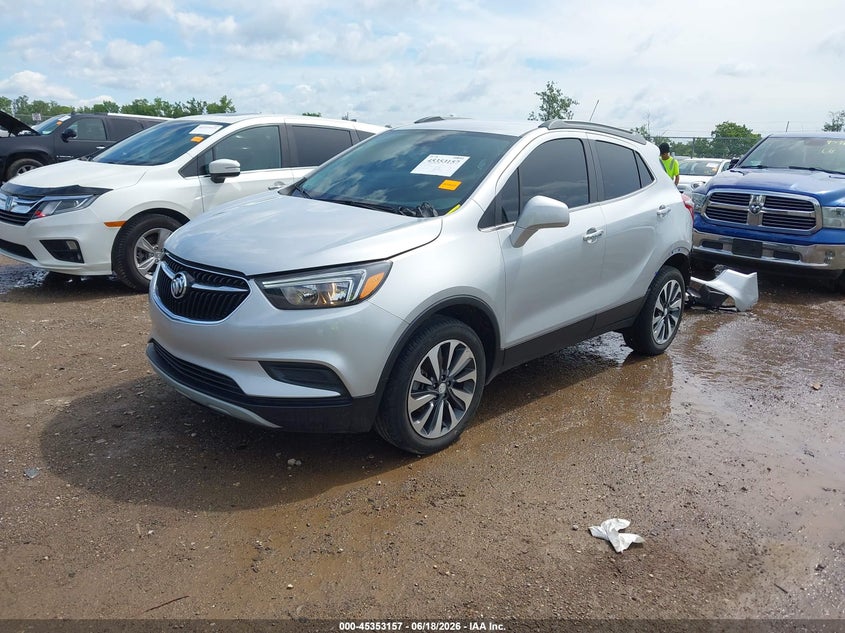 2022 Buick Encore VIN KL4CJESM4NB555160 IAAI salvage auction — REAR END, Salvage Title, sold $3,100 on 2026-07-18 (photo 2)