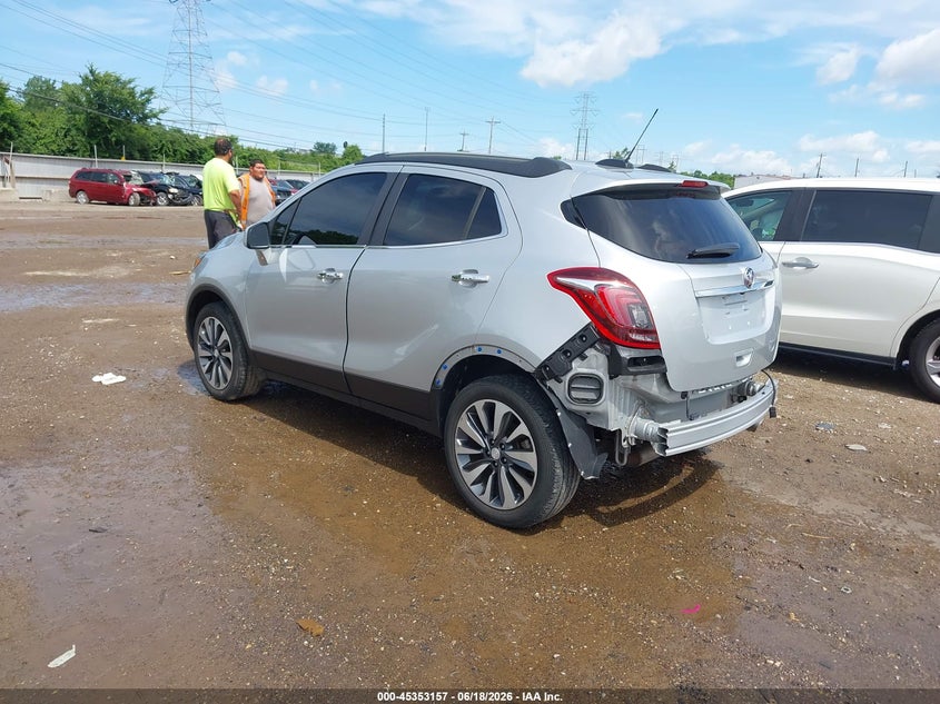 2022 Buick Encore VIN KL4CJESM4NB555160 IAAI salvage auction — REAR END, Salvage Title, sold $3,100 on 2026-07-18 (photo 3)