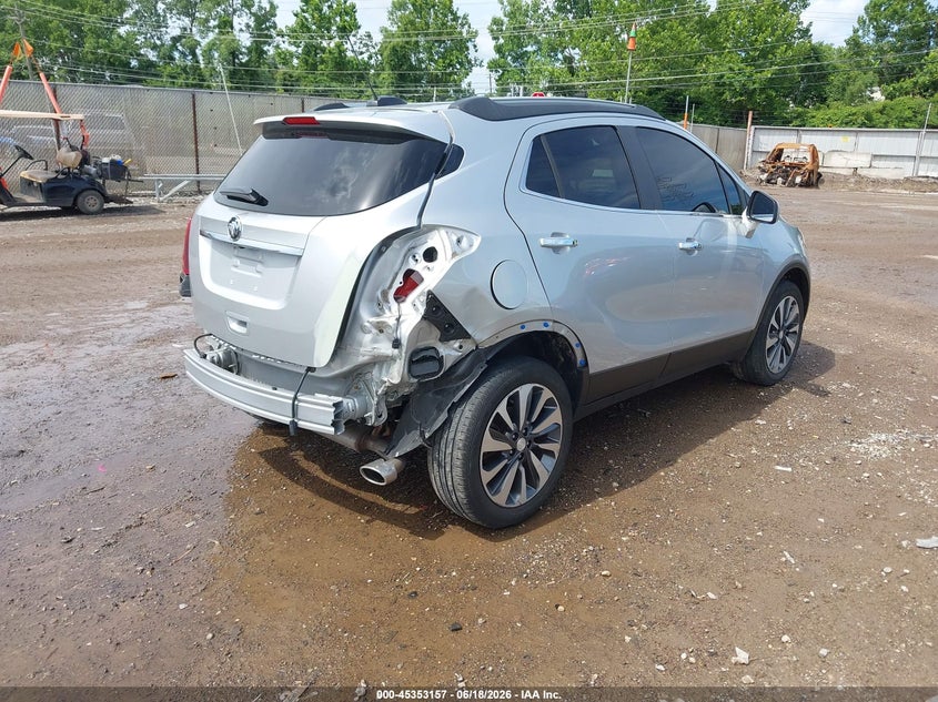 2022 Buick Encore VIN KL4CJESM4NB555160 IAAI salvage auction — REAR END, Salvage Title, sold $3,100 on 2026-07-18 (photo 4)