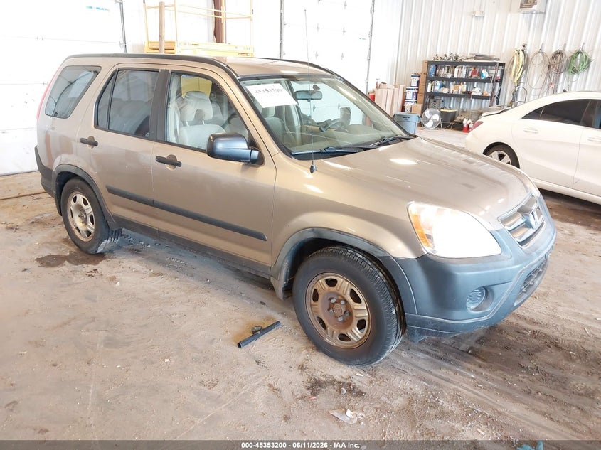2006 Honda Cr-v VIN JHLRD78596C018334 IAAI salvage auction — NORMAL WEAR, Clear (Michigan), sold $375 on 2026-07-28 (photo 1)