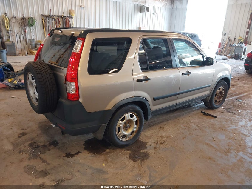 2006 Honda Cr-v VIN JHLRD78596C018334 IAAI salvage auction — NORMAL WEAR, Clear (Michigan), sold $375 on 2026-07-28 (photo 4)