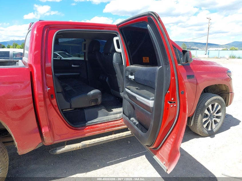 2021 Toyota Tundra VIN 5TFDY5F11MX005857 IAAI salvage auction — UNKNOWN, Salvage (Montana), sold $16,550 on 2026-07-29 (photo 8)
