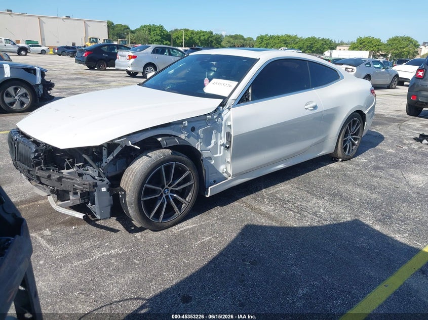 2024 BMW 4er VIN WBA53AP03RCR80583 IAAI salvage auction — FRONT END, Clear (Florida), sold $7,125 on 2026-07-16 (photo 2)