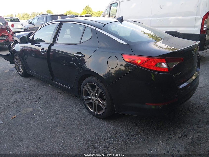 2013 Kia Optima VIN 5XXGR4A69DG149056 IAAI salvage auction — FRONT END, Salvage (Virginia), sold $150 on 2026-07-29 (photo 3)