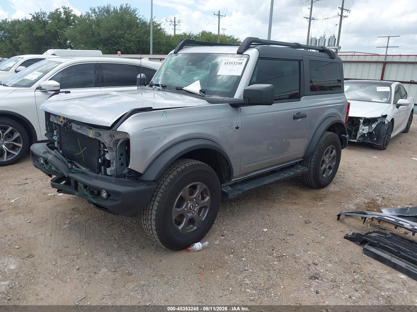 2024 Ford Bronco VIN 1FMDE7AH1RLA96020 IAAI salvage auction — FRONT END, Original (Texas), sold $17,350 on 2026-07-30 (photo 2)