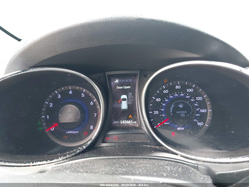 2014 Hyundai Santa fe VIN 5XYZU3LA7EG191676 IAAI salvage auction — REAR END, Rebuildable (Florida), sold $1,175 on 2026-07-27 (photo 7)