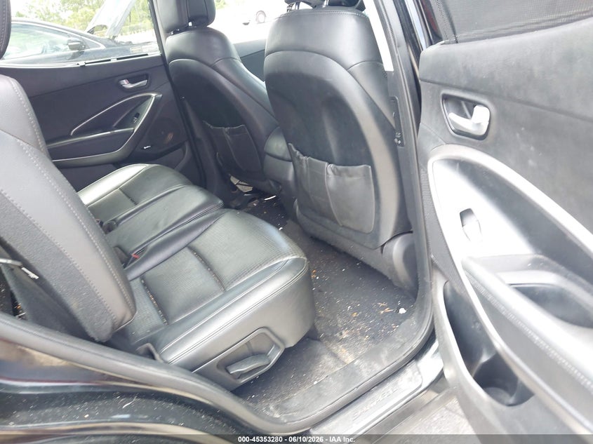 2014 Hyundai Santa fe VIN 5XYZU3LA7EG191676 IAAI salvage auction — REAR END, Rebuildable (Florida), sold $1,175 on 2026-07-27 (photo 8)