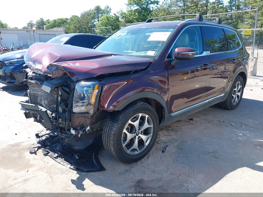 2020 Kia Telluride VIN 5XYP3DHC2LG026593 IAAI salvage auction — FRONT END, Mv-907A (New York), sold $3,650 on 2026-07-28 (photo 2)