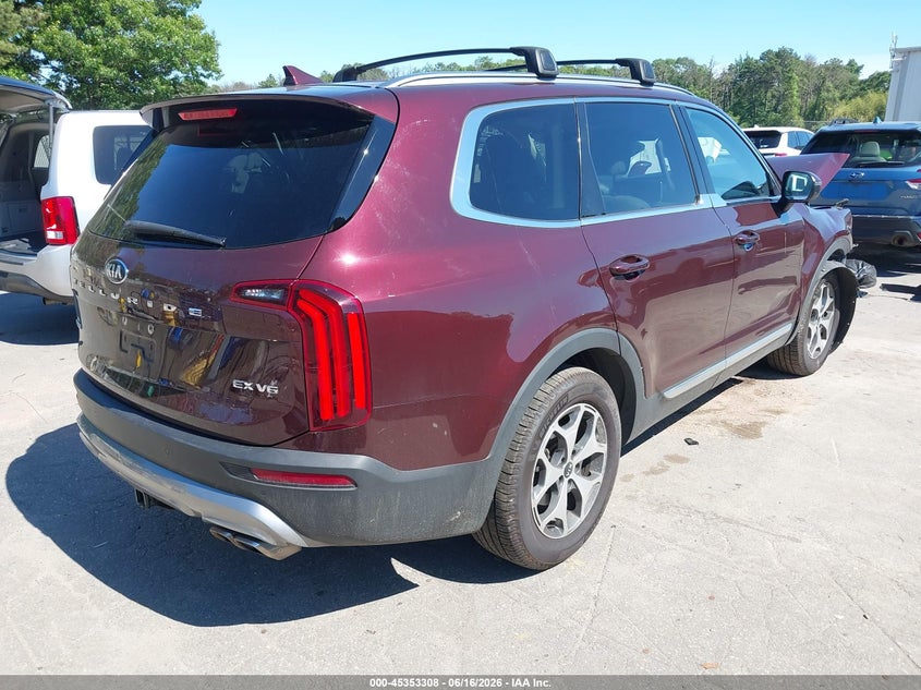 2020 Kia Telluride VIN 5XYP3DHC2LG026593 IAAI salvage auction — FRONT END, Mv-907A (New York), sold $3,650 on 2026-07-28 (photo 4)