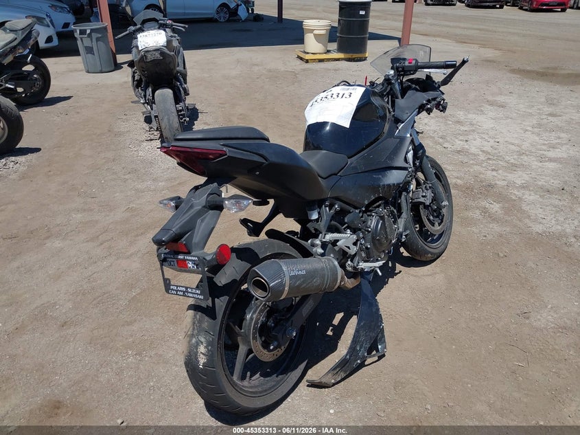 2025 Kawasaki Ninja VIN ML5EXGG16SDA66649 IAAI salvage auction — ALL OVER, Salvage (California), sold $525 on 2026-07-28 (photo 4)