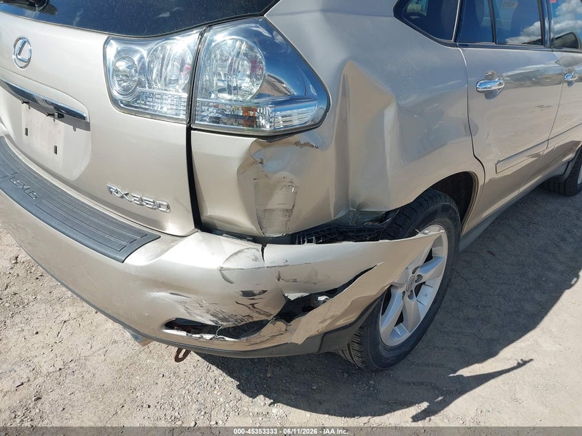 2008 Lexus Rx 350 VIN 2T2GK31U18C052388 IAAI salvage auction — BIOHAZARD/CHEMICAL, Clear (Montana), sold $900 on 2026-07-29 (photo 6)