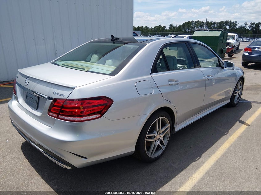 2015 Mercedes-benz E-klasse VIN WDDHF6HBXFB156558 IAAI salvage auction — LEFT FRONT, Salvage Title, sold $3,700 on 2026-08-01 (photo 4)