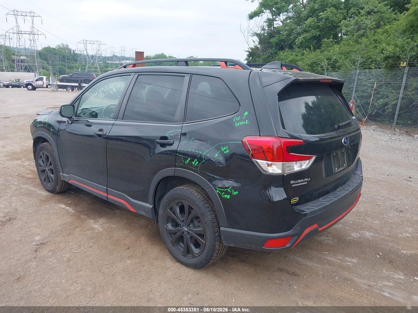 2020 Subaru Forester VIN JF2SKAMC5LH525205 IAAI salvage auction — FRONT END, Salvage (Pennsylvania), sold $4,250 on 2026-07-24 (photo 3)