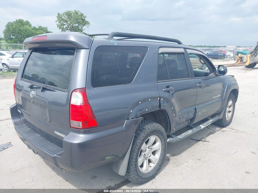 2006 Toyota 4runner VIN JTEBT14R868033414 IAAI salvage auction — RIGHT SIDE, Regular Certificate (Iowa), sold $3,900 on 2026-07-21 (photo 4)