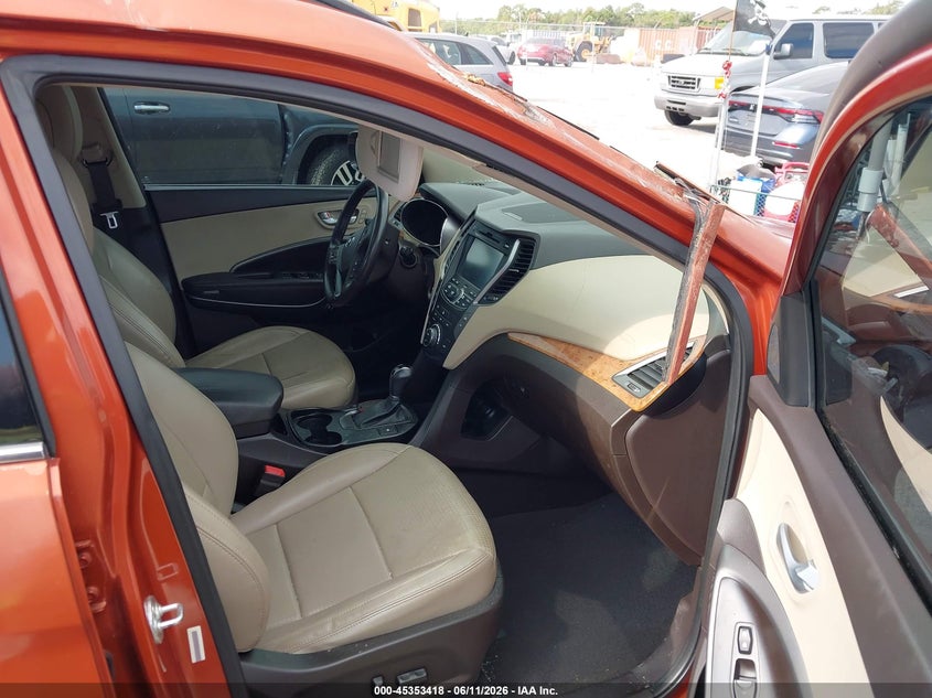 2014 Hyundai Santa fe VIN 5XYZU3LB5EG218592 IAAI salvage auction — FRONT & REAR, Rebuildable (Florida), sold $2,150 on 2026-07-16 (photo 5)