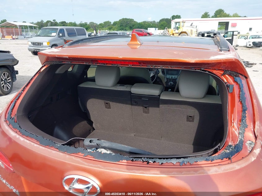2014 Hyundai Santa fe VIN 5XYZU3LB5EG218592 IAAI salvage auction — FRONT & REAR, Rebuildable (Florida), sold $2,150 on 2026-07-16 (photo 6)