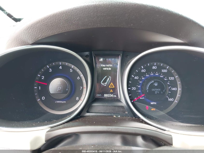 2014 Hyundai Santa fe VIN 5XYZU3LB5EG218592 IAAI salvage auction — FRONT & REAR, Rebuildable (Florida), sold $2,150 on 2026-07-16 (photo 7)