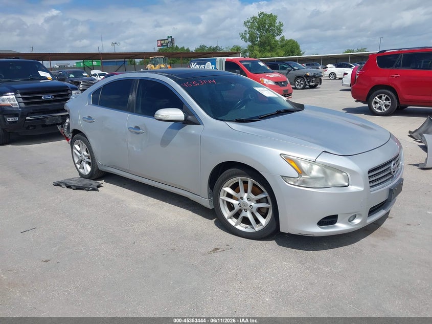2009 Nissan Maxima VIN 1N4AA51E39C802830 IAAI salvage auction — RIGHT SIDE, Original (Texas), sold $600 on 2026-07-18 (photo 1)