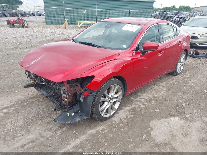 2017 Mazda 6 VIN JM1GL1V57H1135255 IAAI salvage auction — RIGHT FRONT, Salvage (Pennsylvania), sold $750 on 2026-07-14 (photo 2)